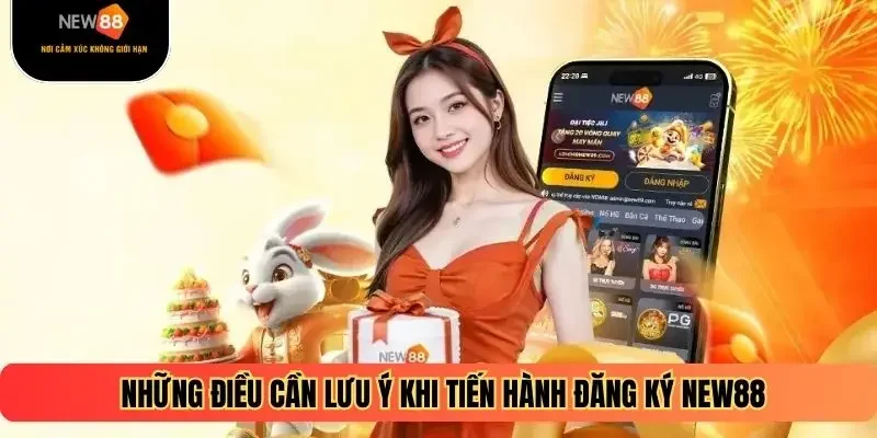 Những điều cần lưu ý khi tiến hành đăng ký NEW88