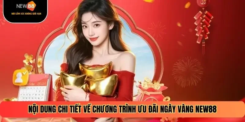 Nội dung chi tiết về chương trình ưu đãi ngày vàng New88